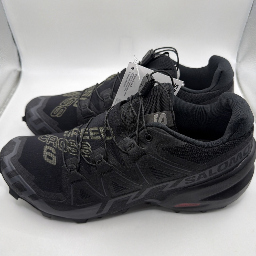 Salomon Speedcross 6 W - Women Trail Running Shoes  Size 8.5.  417428 Black. New